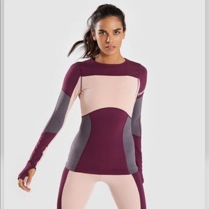 Gymshark illusion long sleeve top